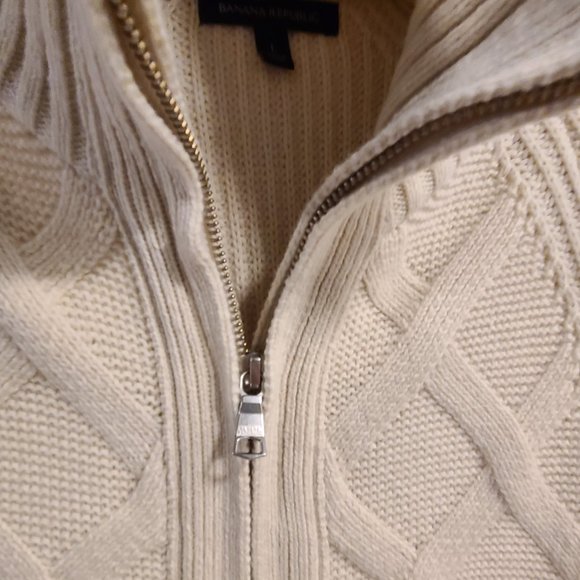 BANANA REPUBLIC Cream Cardigan - Picture 3 of 8